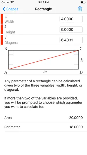 Geometry Calculator++ screenshot 4