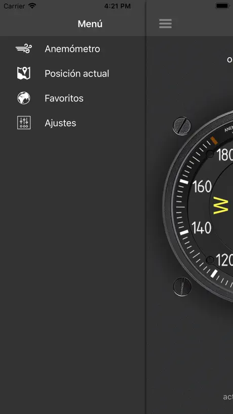 Anemómetro: Velocidad viento