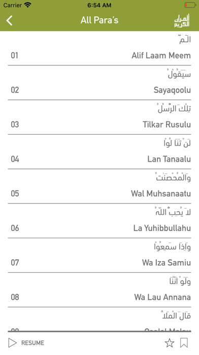 Screenshot 4 of Quraan-E-Karim (15 Lines) App