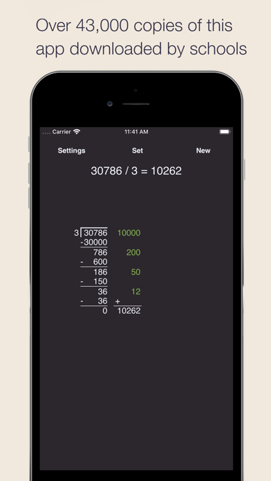 Partial Quotients Division iPhone screenshot