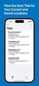 Tides - high and low tide info screenshot #1 for iPhone