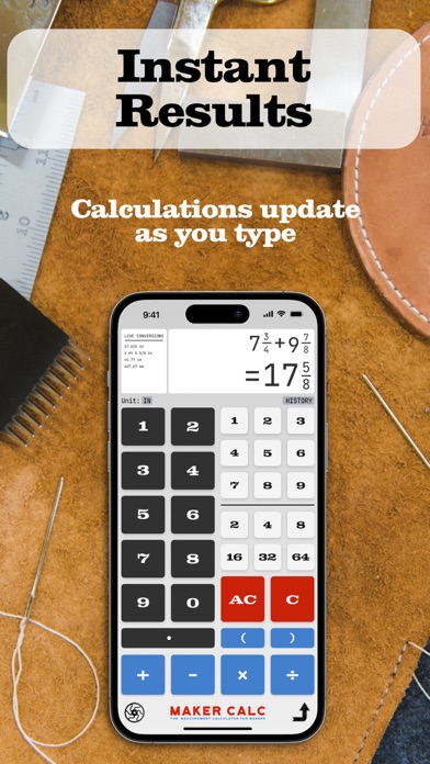 Maker Calc Fraction Calculator Screenshot