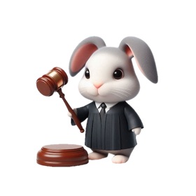 Bunny Judge Stickers