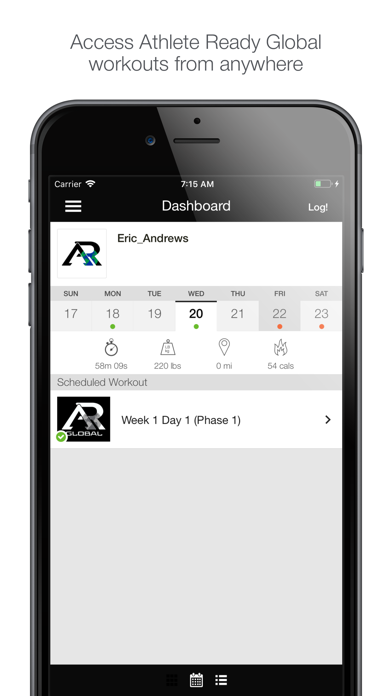 Screenshot #1 pour Athlete Ready Global