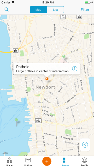 Report It! Newport RI iPhone screenshot 2 - Utilities app