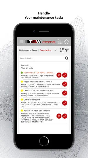 TGW CMMS screenshot 4