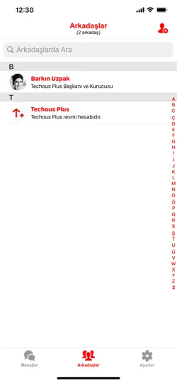 Techous Messenger iPhone Ekran Görüntüsü 3