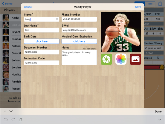 Screenshot #5 pour Basket Recorder Pro