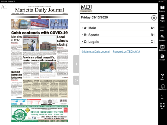 Marietta Daily Journal iPad screenshot 4 - News app