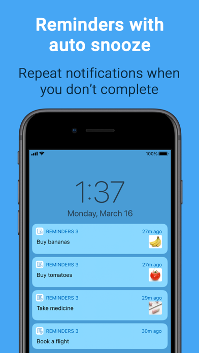 Screenshot #1 pour Reminders 3 - To Do & Planner