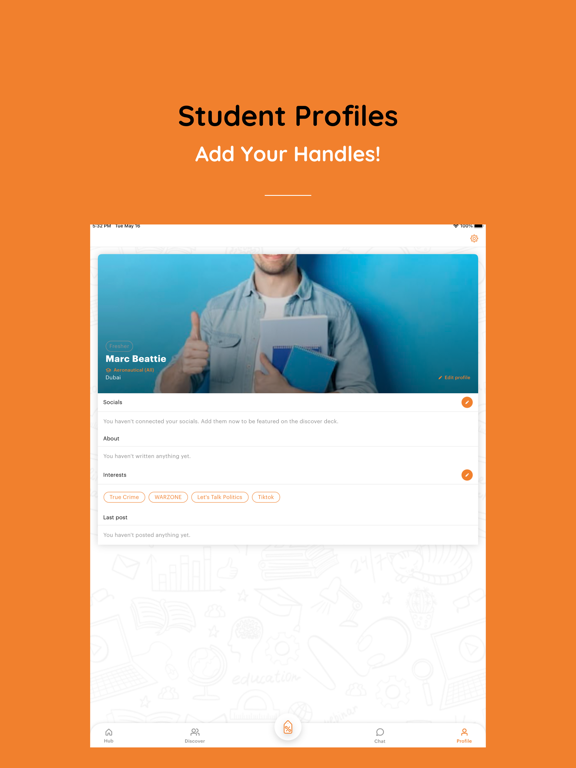 Unifi: University Social App iPad screenshot 5 - Social Networking app