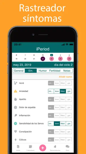 Captura de pantalla de IPeriod + (iPeriod) en iPhone 5