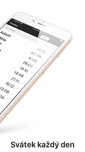 iSvátky screenshot 2