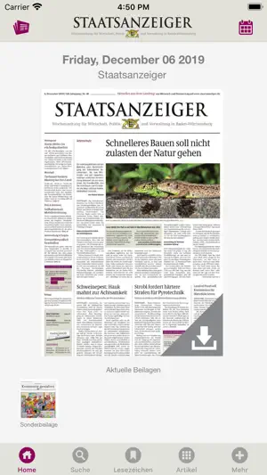 Staatsanzeiger E-Paper screenshot 1