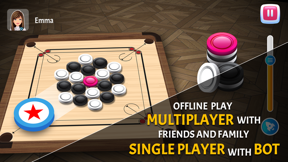 #1. Carrom Challenge: Multiplayer (iOS) Podle: Akruti Patel