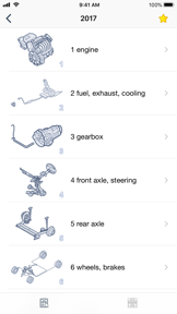 Car parts for Audi - diagrams screenshot