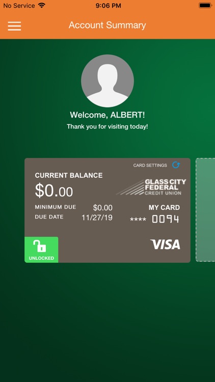 Glass City Card Controls