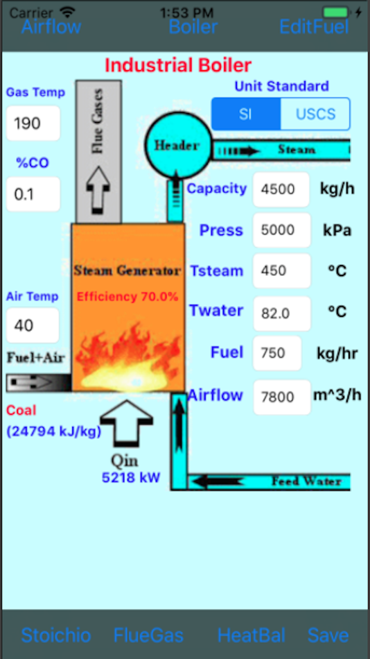 #1. Boiler Efficiency (iOS) Bởi: Kaup Shenoy Associates