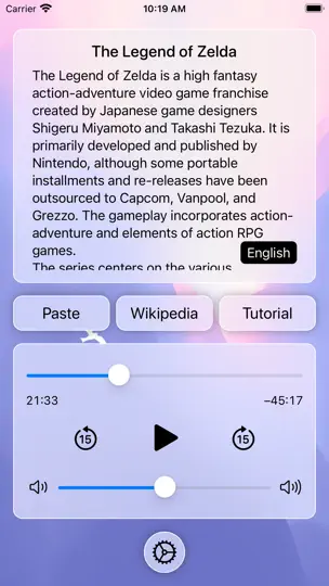 Captura de pantalla de AiSpeech: AI Speech & Chat en iPhone 1