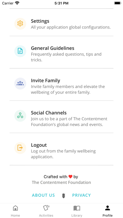 Contentment Families screenshot