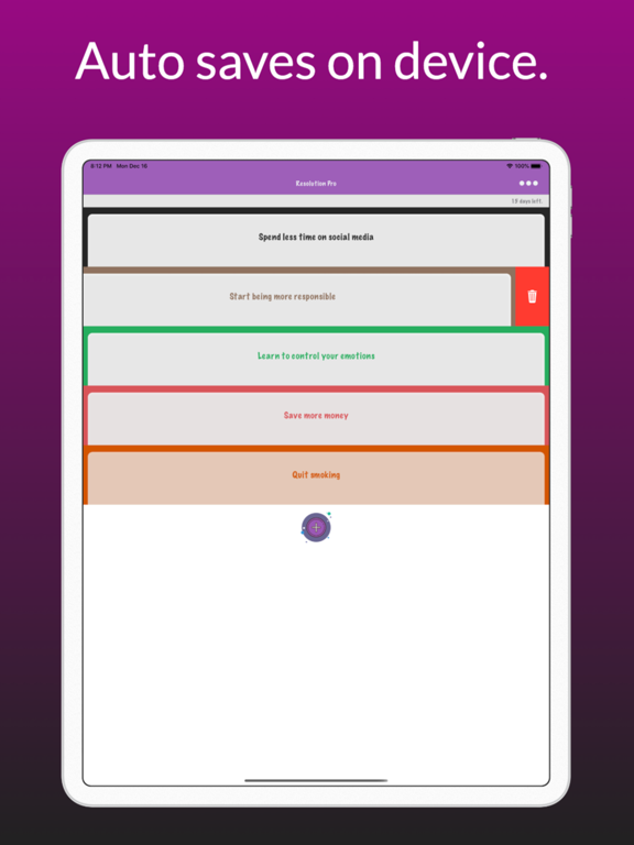 New Year Goals Tracker 2026 iPad screenshot 3 - Utilities app