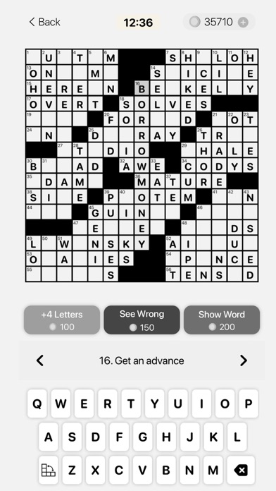 Screenshot #1 pour Classic Crossword Puzzles