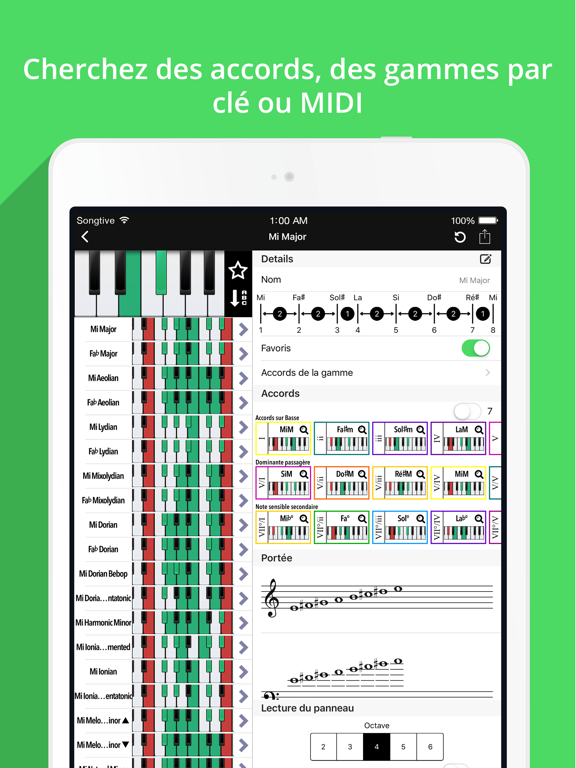 Screenshot #5 pour Piano Accords & Gammes