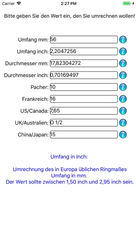 Ringgröße
