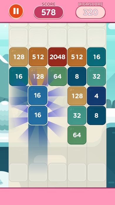 2048 Number Puzzle Merge Game Screenshot