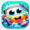 Cars and vehicle washing game icon