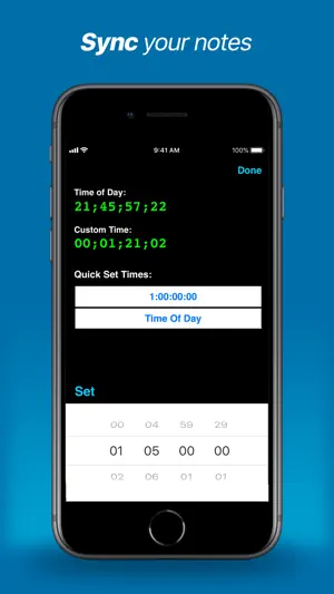 Timecode Logs screenshot 2