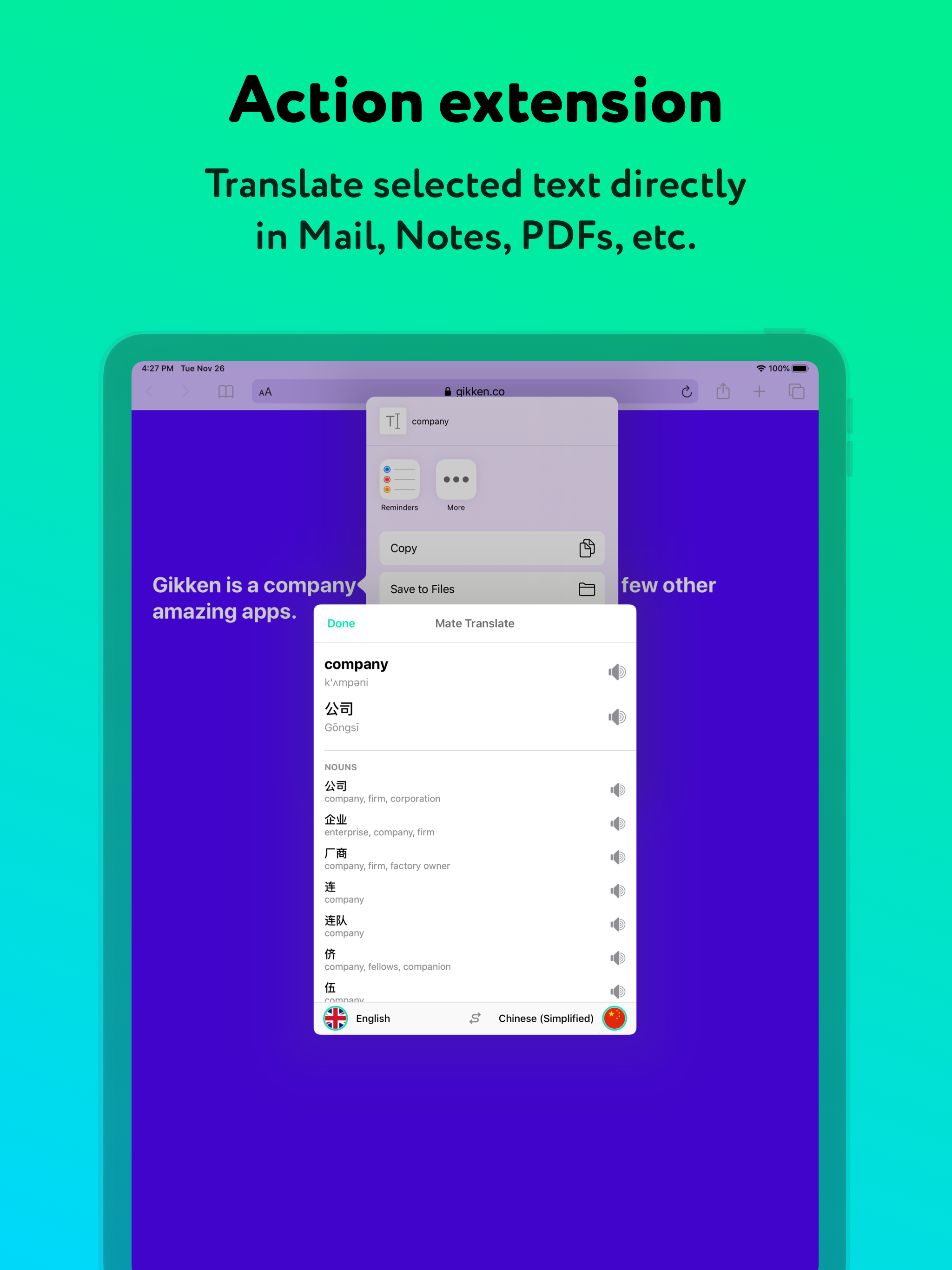 Mate Translate – AI translator