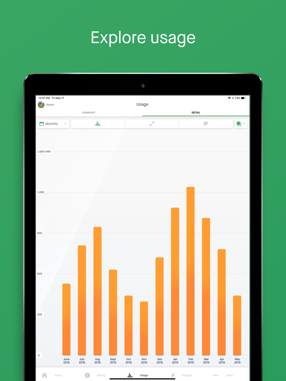 Green Mountain Power iPad screenshot 4 - Utilities app