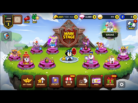 LINE Rangers iPad app afbeelding 2