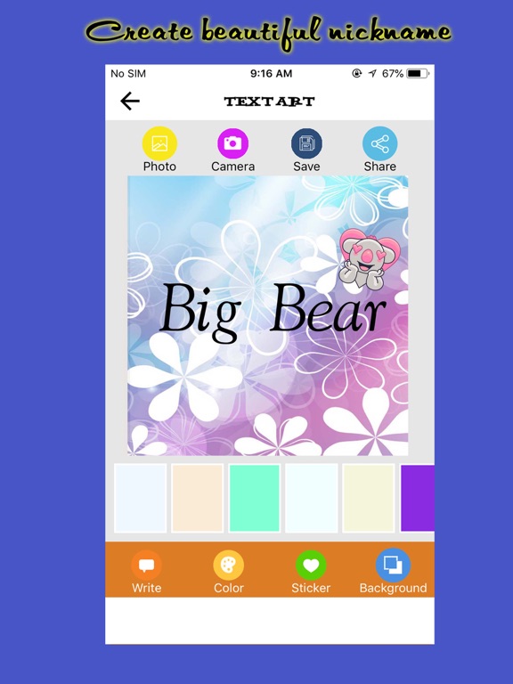 Text Art - Name Art iPad screenshot 5 - Lifestyle app