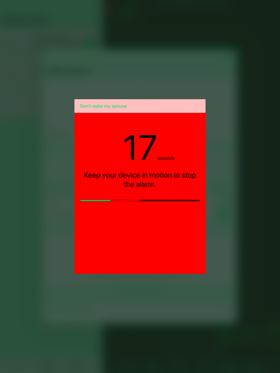 Motion Alarm Clock iPad screenshot 10 - Utilities app