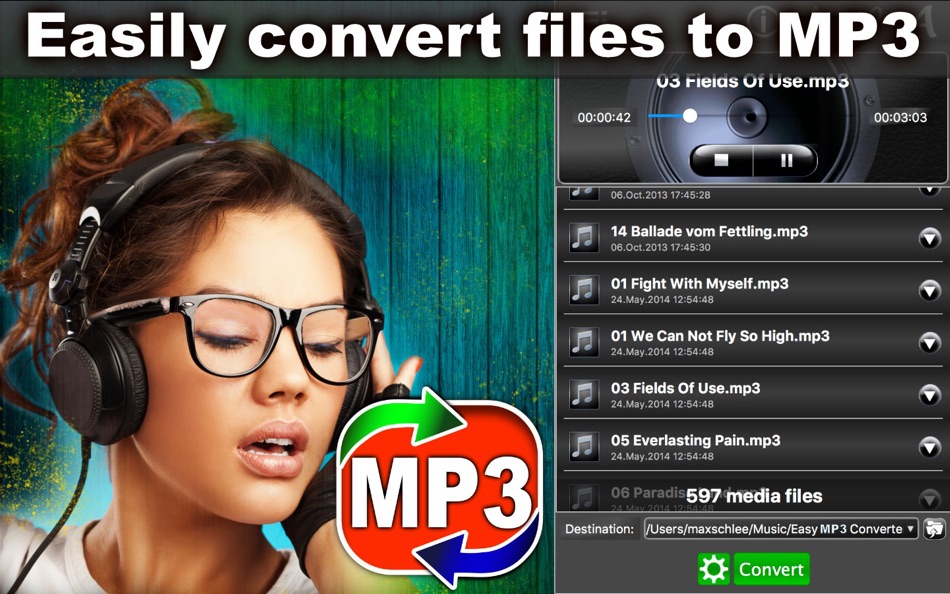 #1. Easy MP3 Converter (macOS) 게시자: Max Schlee