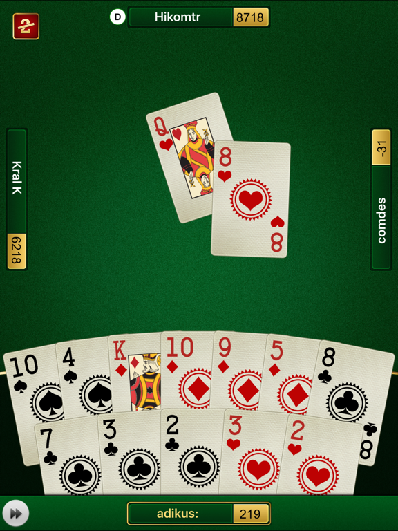 Screenshot #4 pour King Online jeu de plis