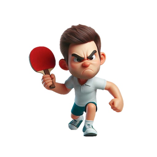 Angry Table Tennis Stickers