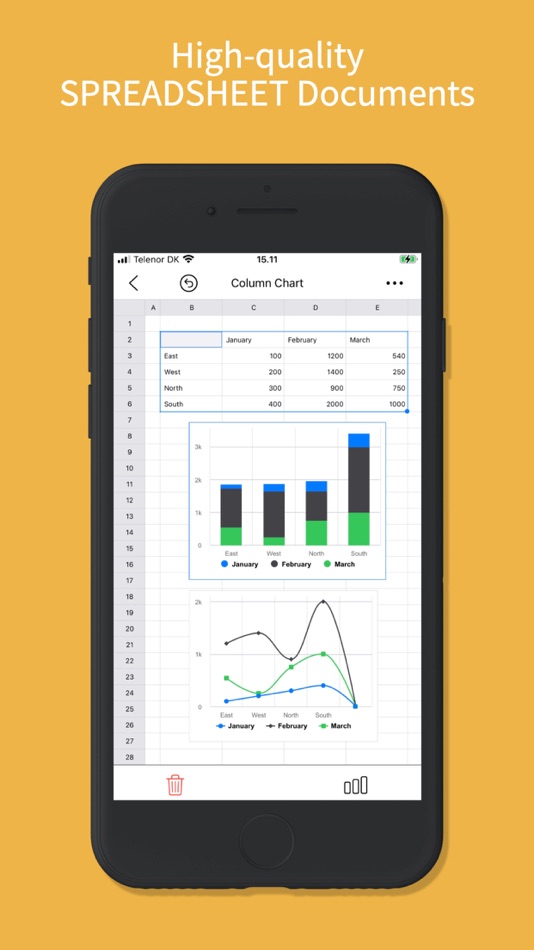 #4. The Spreadsheet App. - Sheets (iOS) By: Henrik Kjær