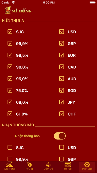 App screenshot