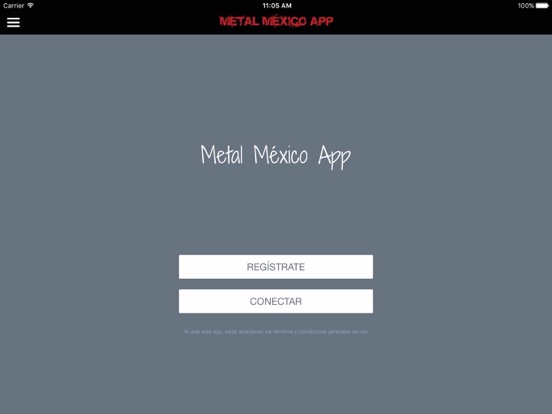 Metal México App iPad screenshot