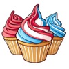 Red White Blue Stickers icon