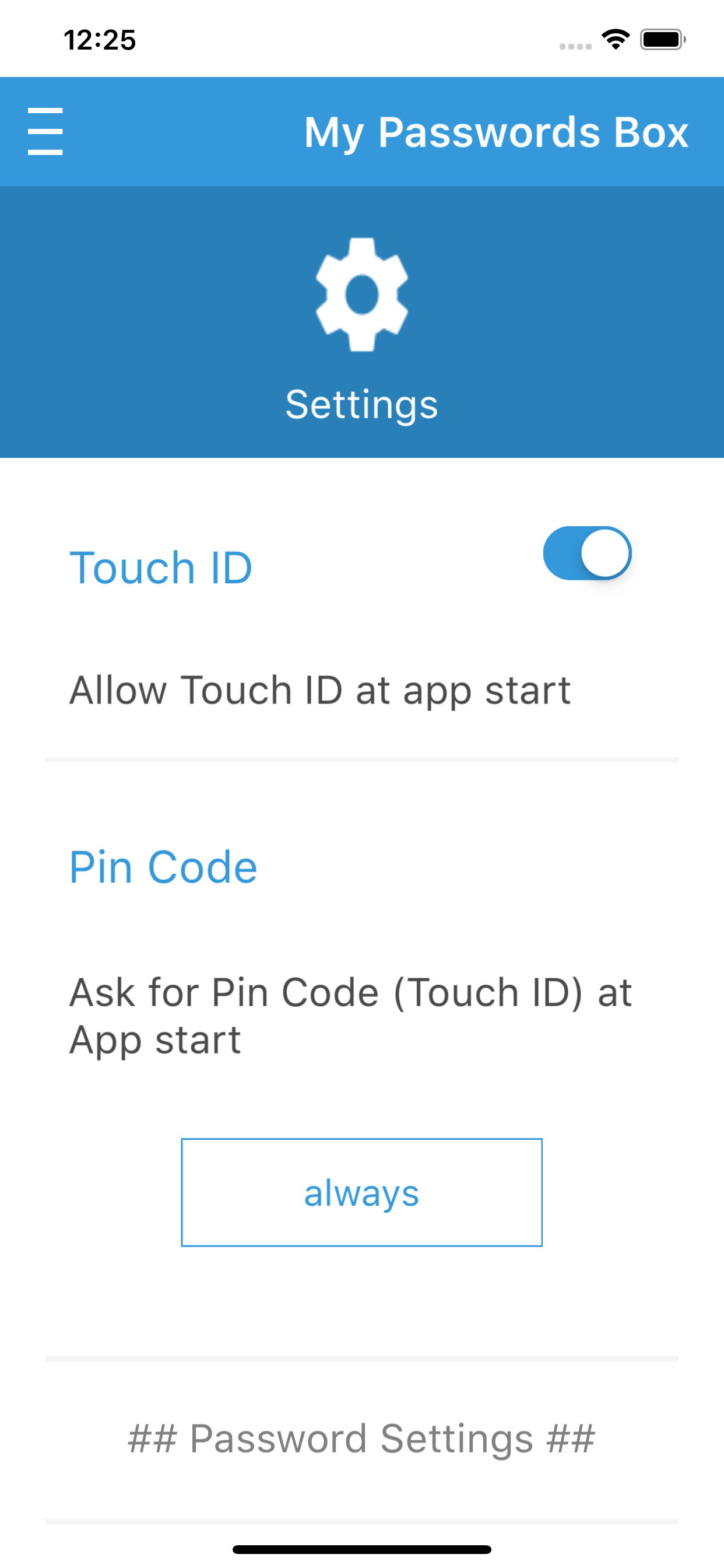 My Password Box