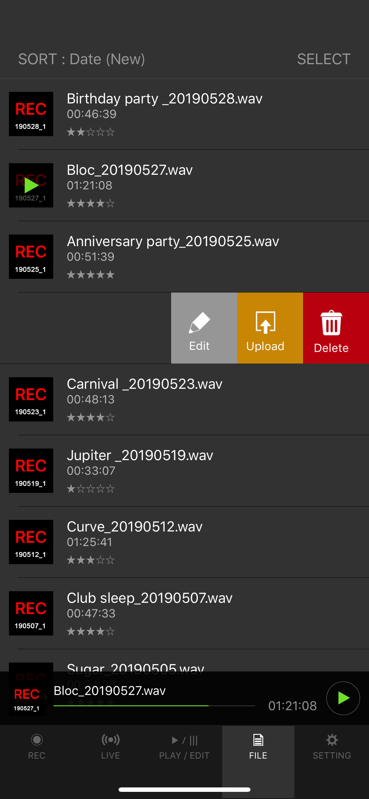DJM-REC: DJ live/recording app
