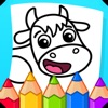 Kids coloring pages. icon