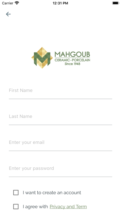 App screenshot