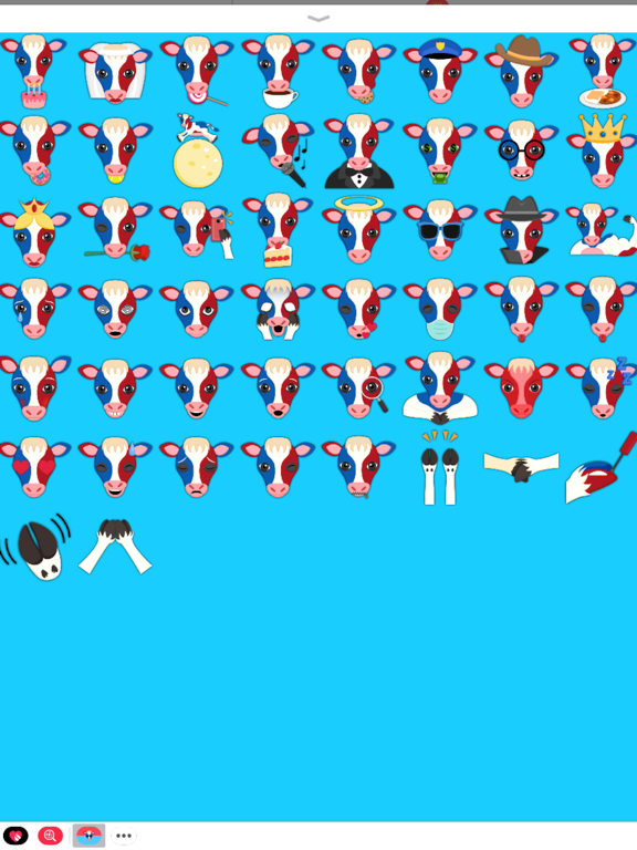 USA Red White Blue Patriot Cow