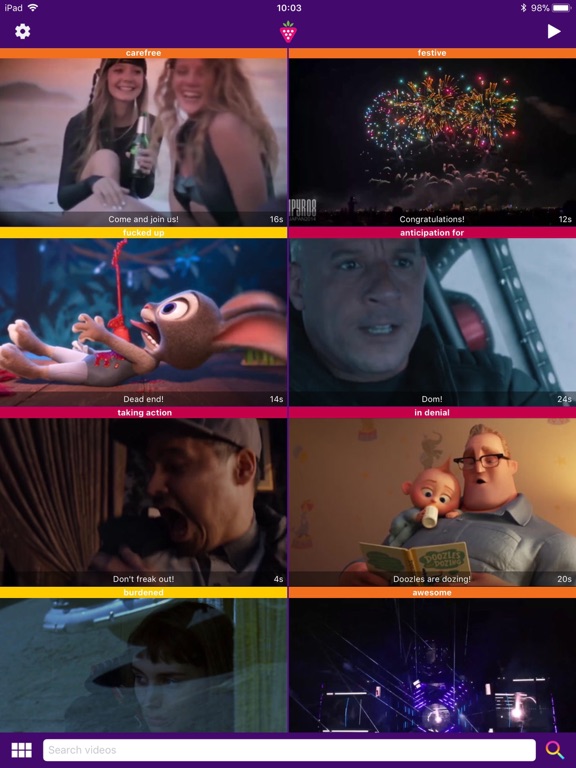 Vimodji - Videos by feeling iPad screenshot 6 - Entertainment app