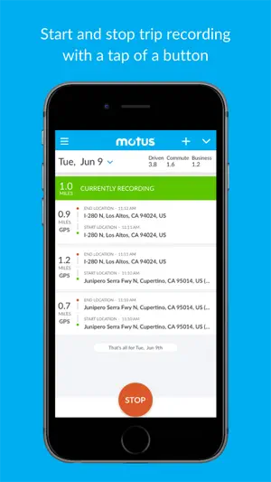 Motus - Business Mileage Log screenshot 3